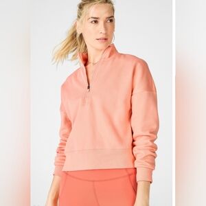 Fabletics Women's Coral Half-Zip Pullover Size M